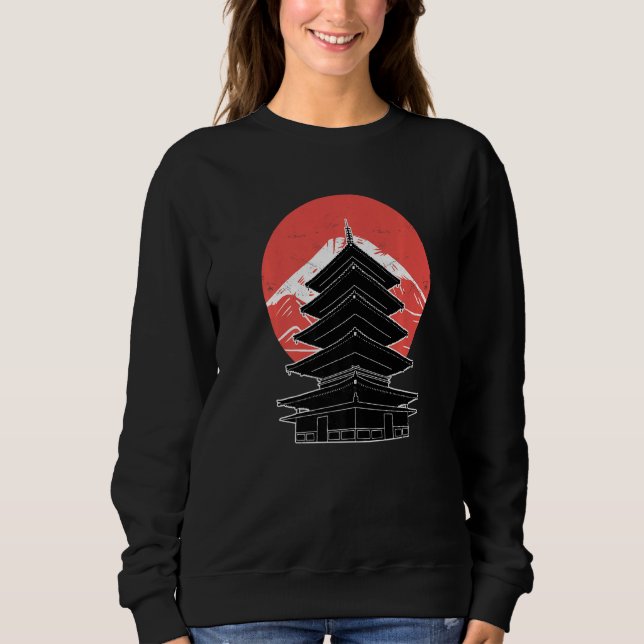 Japanese Pagoda Premium Sweatshirt (Vorderseite)