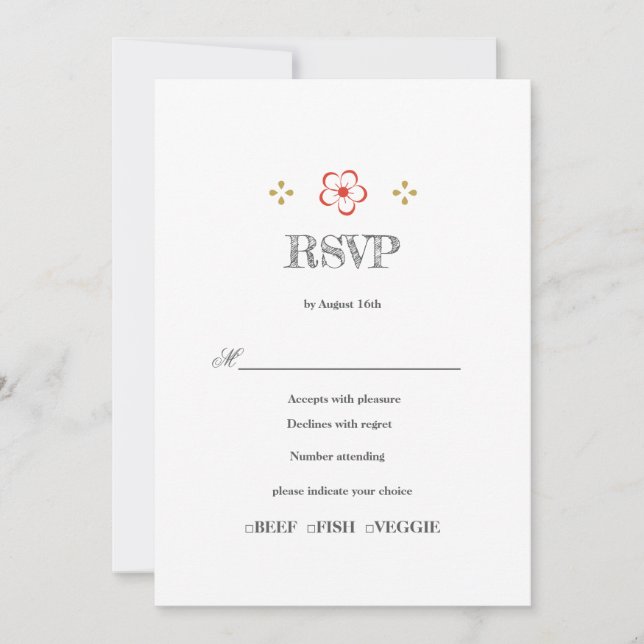  Japanese Plum Blossom Design Einladung (Vorderseite)