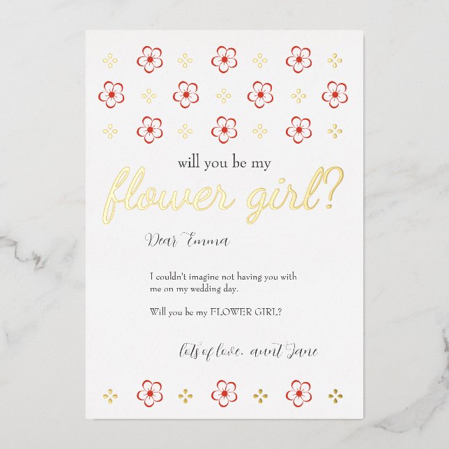  Japanese Plum Blossom Design Folieneinladung (Vorderseite)