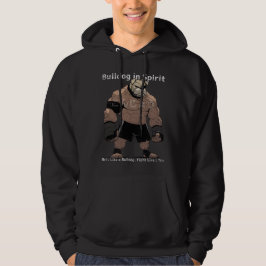 Japanese Retro Anime Bulldog MMA Mixed Martial Art Hoodie