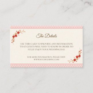 Japanese Sakura Asanoha Details Card Begleitkarte
