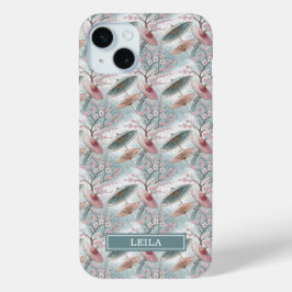 Japanese Sakura Umbrella Pattern Monogrammed Case-Mate iPhone Hülle