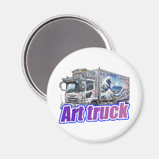 Japanese Sakura Wave Art Truck "DEKOTORA" Magnet