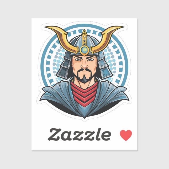 Japanese samurai aufkleber (Blatt)