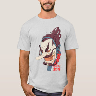 Japanese Samurai Mask Urban Style T-Shirt