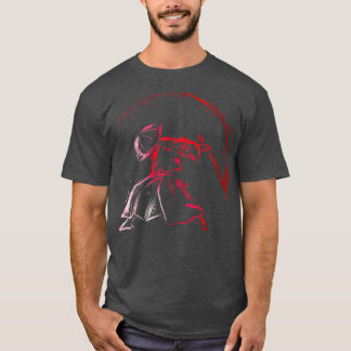 Japanese Samurai Swinging His Samurai Sword Japane T-Shirt