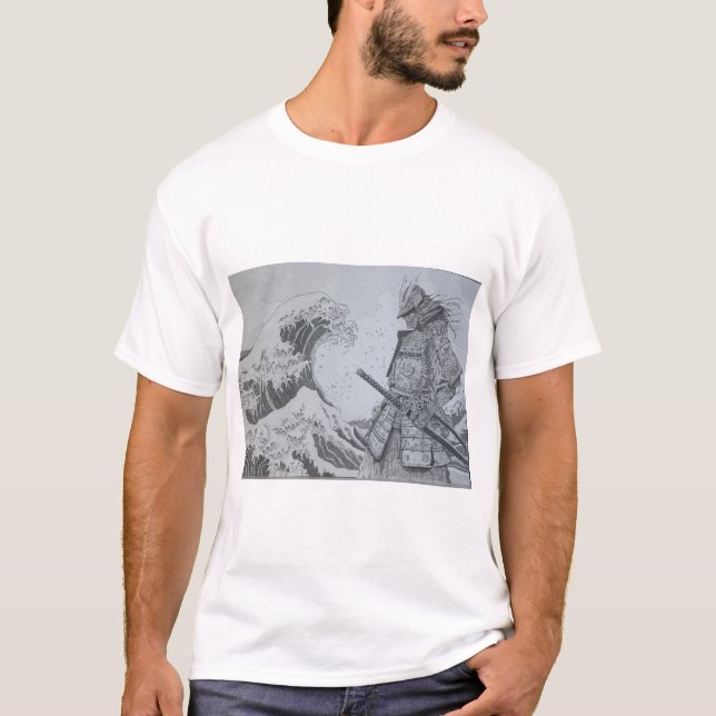 Japanese　Samurai&ukiyoe Men's T-shirt (Vorderseite)