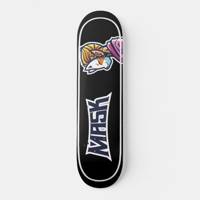 Japanese Skateboard, Black Japanese Skateboard. Skateboard (Vorderseite)