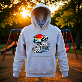 Japanese Soccer Cat Gift for Anime & Sports Lovers Hoodie