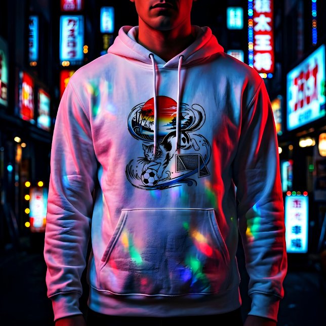 Japanese Soccer Cat Gift for Anime & Sports Lovers Hoodie (Von Creator hochgeladen)