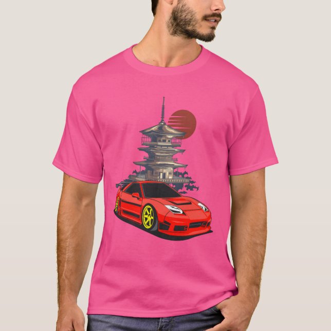 Japanese Sports Car JDM friends T-Shirt (Vorderseite)