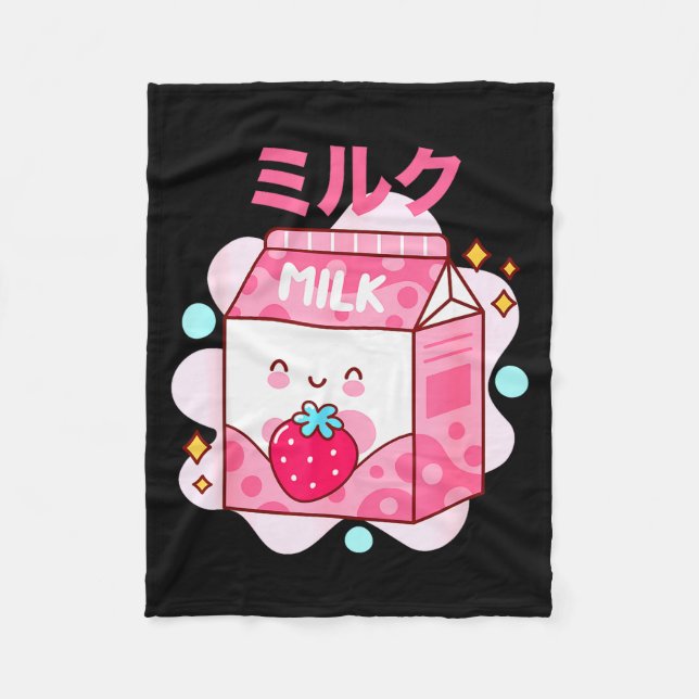 Japanese Strawberry Milk - Nk Strawberry Milk Shak Fleecedecke (Vorderseite)
