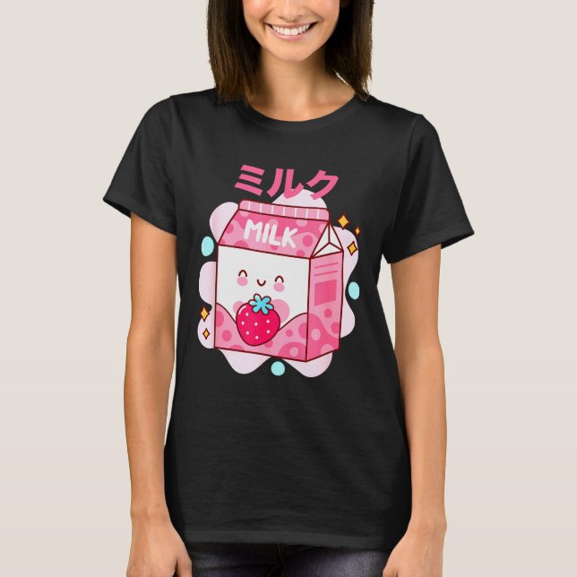 Japanese Strawberry Milk - Nk Strawberry Milk Shak T-Shirt (Vorderseite)
