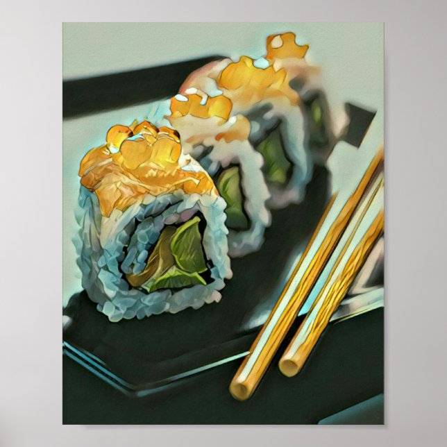 Japanese sushi poster (Vorne)