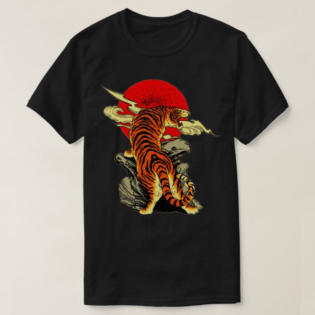 Japanese Tiger Tattoo Art Premium  T-Shirt (Design vorne)