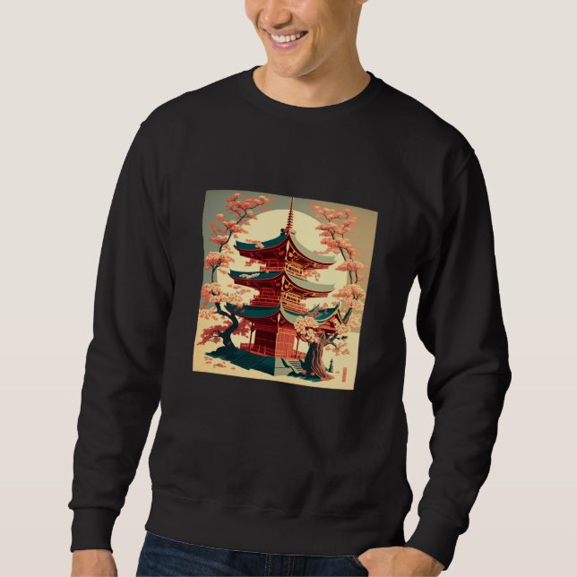 Japanese Tokyo Asian inspired retro 60u2019s style Sweatshirt (Vorderseite)