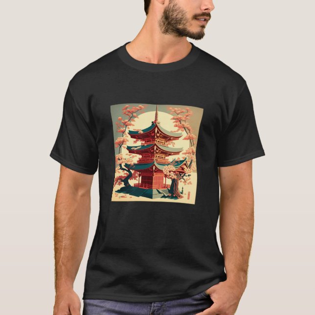 Japanese Tokyo Asian inspired retro 60u2019s style T-Shirt (Vorderseite)