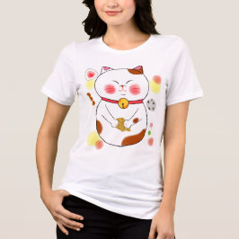 Japanese Traditional Vintage cat Tri-Blend Shirt