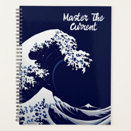 Japanese Wave in Foil | Minimalist Silver Wave Art Planer