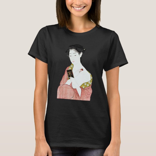 Japanese Woman Geisha Shin hanga Ukiyo e Japanese  T-Shirt (Vorderseite)