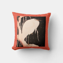 JAPANESISCHE DRUCKHERON COTTON-Kissen-Kissen