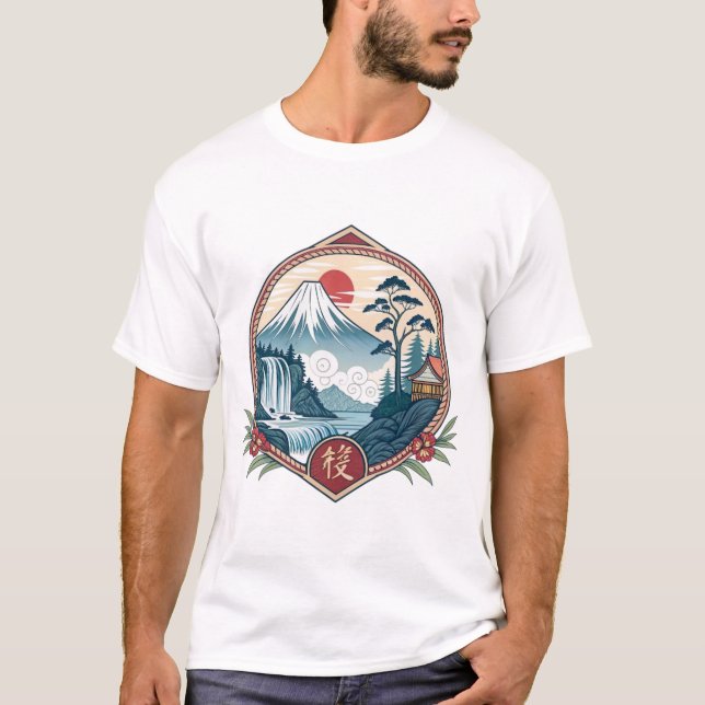 JAPANESISCHE LANDSCAPE T-Shirt (Vorderseite)