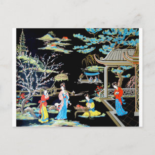 JAPANESISCHE VINTAGE ART POSTKARTE