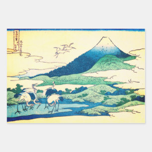 JAPANESISCHES BERGDRUCKEN-Set Geschenkpapier Set