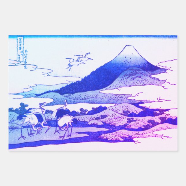 JAPANESISCHES BERGDRUCKEN-Set Geschenkpapier Set (Vorderseite)