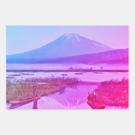 JAPANESISCHES BERGDRUCKEN-Set Geschenkpapier Set