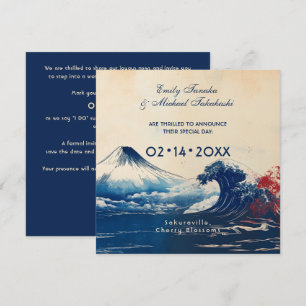 Japaneske Harmonie mit Fuji Save The Date