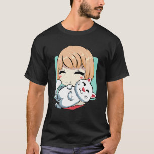 Japanisch Anime Girl Cat Kitten Animation Cosplay T-Shirt