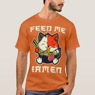 Japanisch Anime Kawaii Ramen Noodles Cat T-Shirt