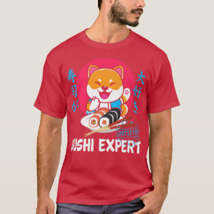 Japanisch Anime Shiba Inu Sushi Kawaii Otaku Dog J T-Shirt