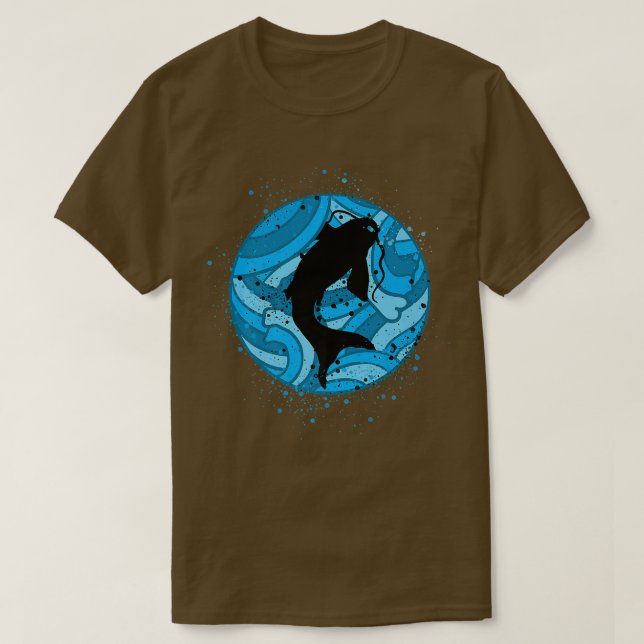 Japanisch Art Koi Fisch Japan T-Shirt (Design vorne)