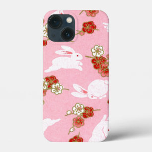 Japanisch Art Pink Sakuras & Rabbits Case-Mate iPhone Hülle