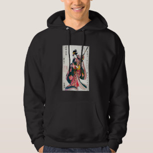 Japanisch Art Print Geisha Ukiyo-e Ästhetik Hoodie