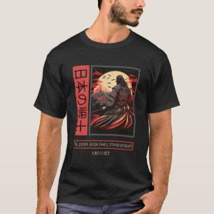 Japanisch Art Samurai Vintag Fighter Anime Bushido T-Shirt