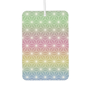 Japanisch Asanoha Traditionelle Printpastel Rainbo Autolufterfrischer