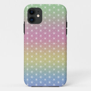 Japanisch Asanoha Traditionelle Printpastel Rainbo Case-Mate iPhone Hülle