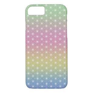 Japanisch Asanoha Traditionelle Printpastel Rainbo Case-Mate iPhone Hülle