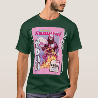 Japanisch Ästhetik Vaporwave Kawaii Samurai T-Shirt