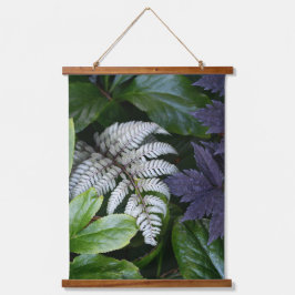 Japanisch bemalt Fern Floral Wandteppich Mit Holzrahmen