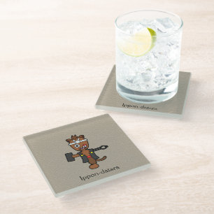 Japanisch Blacksmith Ippon-datara: Cartoon Yokai Glasuntersetzer