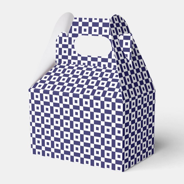 Japanisch Blue Favor Box Geschenkschachtel (Vorderseite)