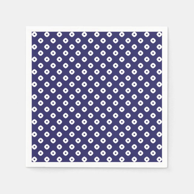 Japanisch Blue Napkins Serviette (Vorderseite)