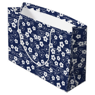 Japanisch Blue Sakura Cherry Blossom Blume Große Geschenktüte