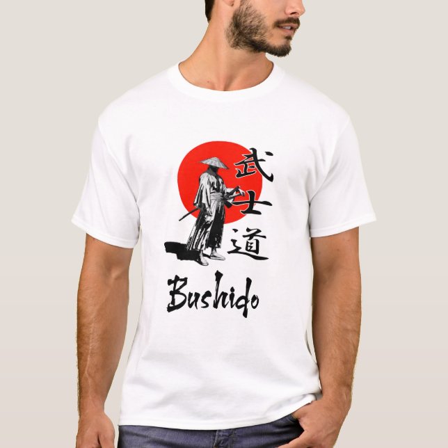 Japanisch Bushido - Samurai Spirit T-Shirt (Vorderseite)
