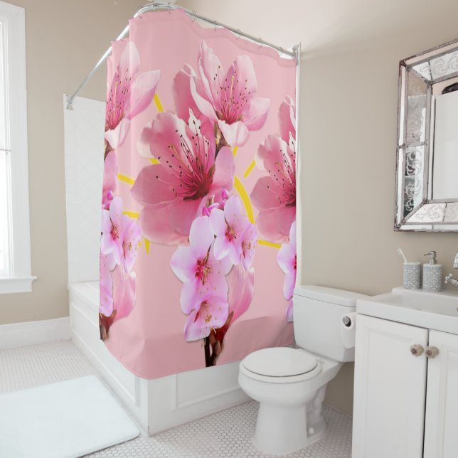 Japanisch Cherry Blossom Duschvorhang (Beispiel)