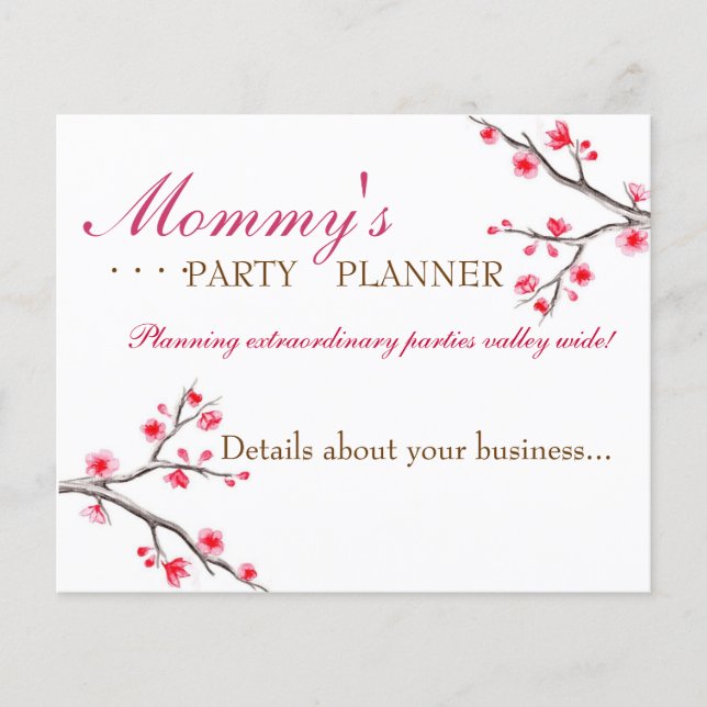 Japanisch Cherry Blossom Flyer (Vorne)